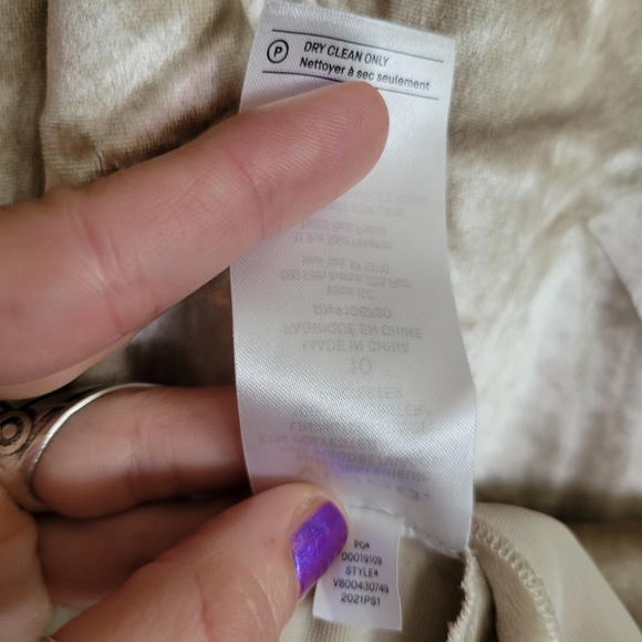 VINCE Velvet Paneled Midi Skirt Cream - Picture 11 of 13